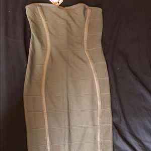 Bohoo strapless dress